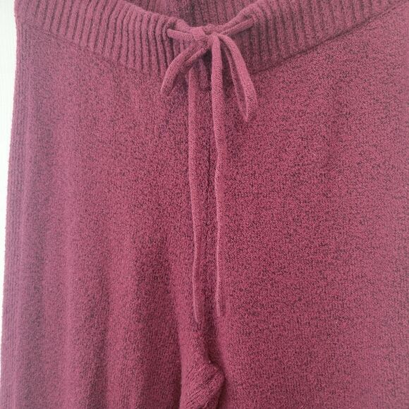 Time and Tru Burgundy Knit Pull On Pants Size Medium - Picture 3 of 5